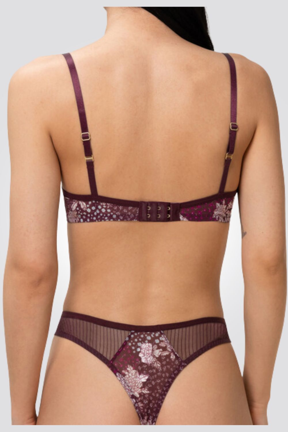 חזיית תחרה Lavish Spotlight WP בצבע בורדו