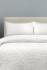 ציפית לכרית 100% כותנה פרקל בצבע לבן דגם TUFTED