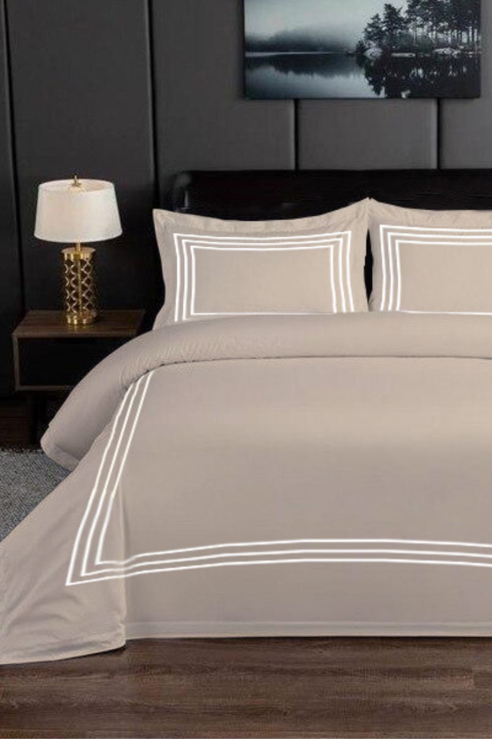 סט מצעים כותנה סאטן מיטת יחיד 90/200 ס"מ דגם JULIA