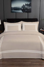 סט מצעים כותנה סאטן זוג 5 חלקים 160/200 ס"מ דגם  JULIA