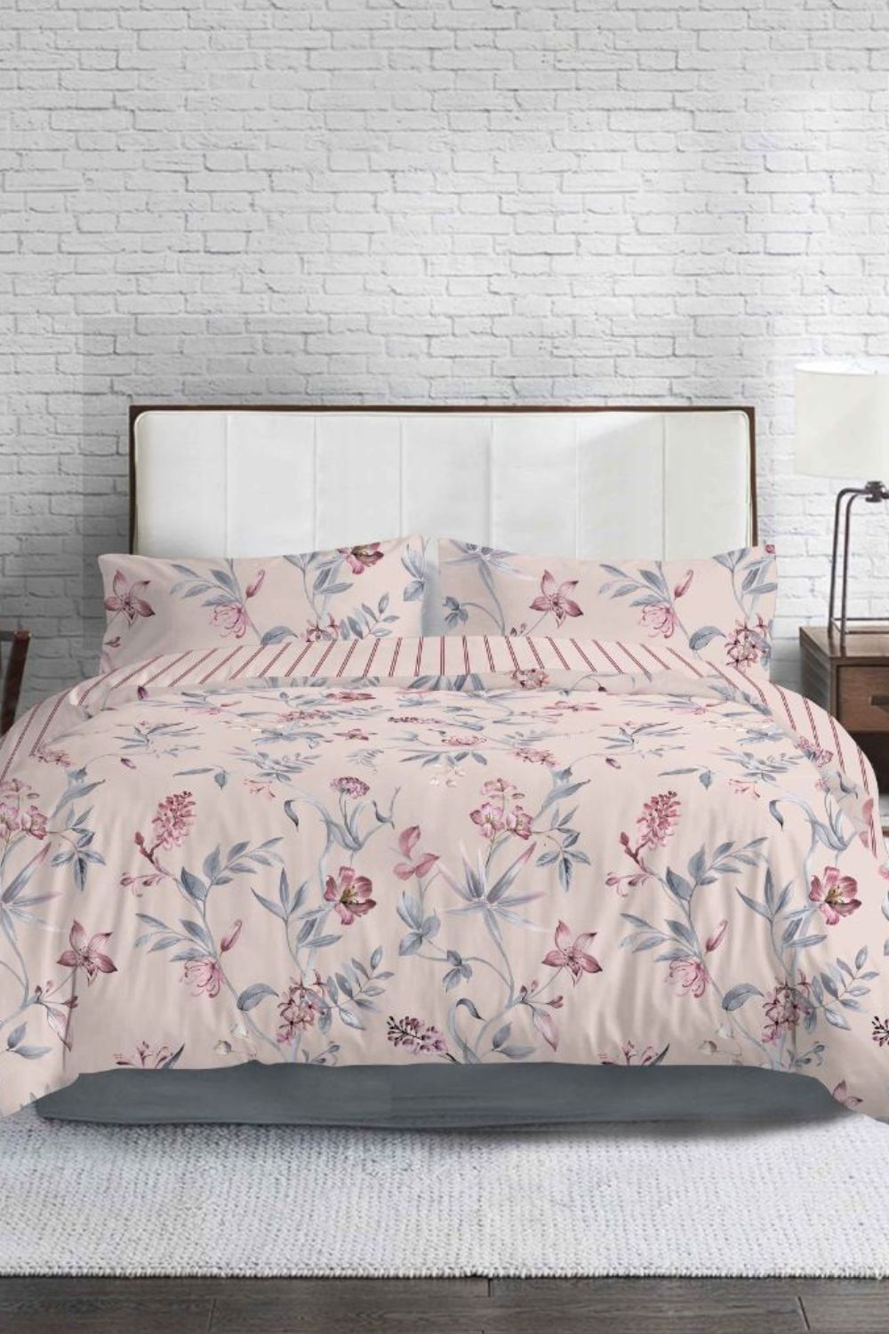 סט מצעים מכותנה מיטה זוגית 5 חלקים דגם VERONA