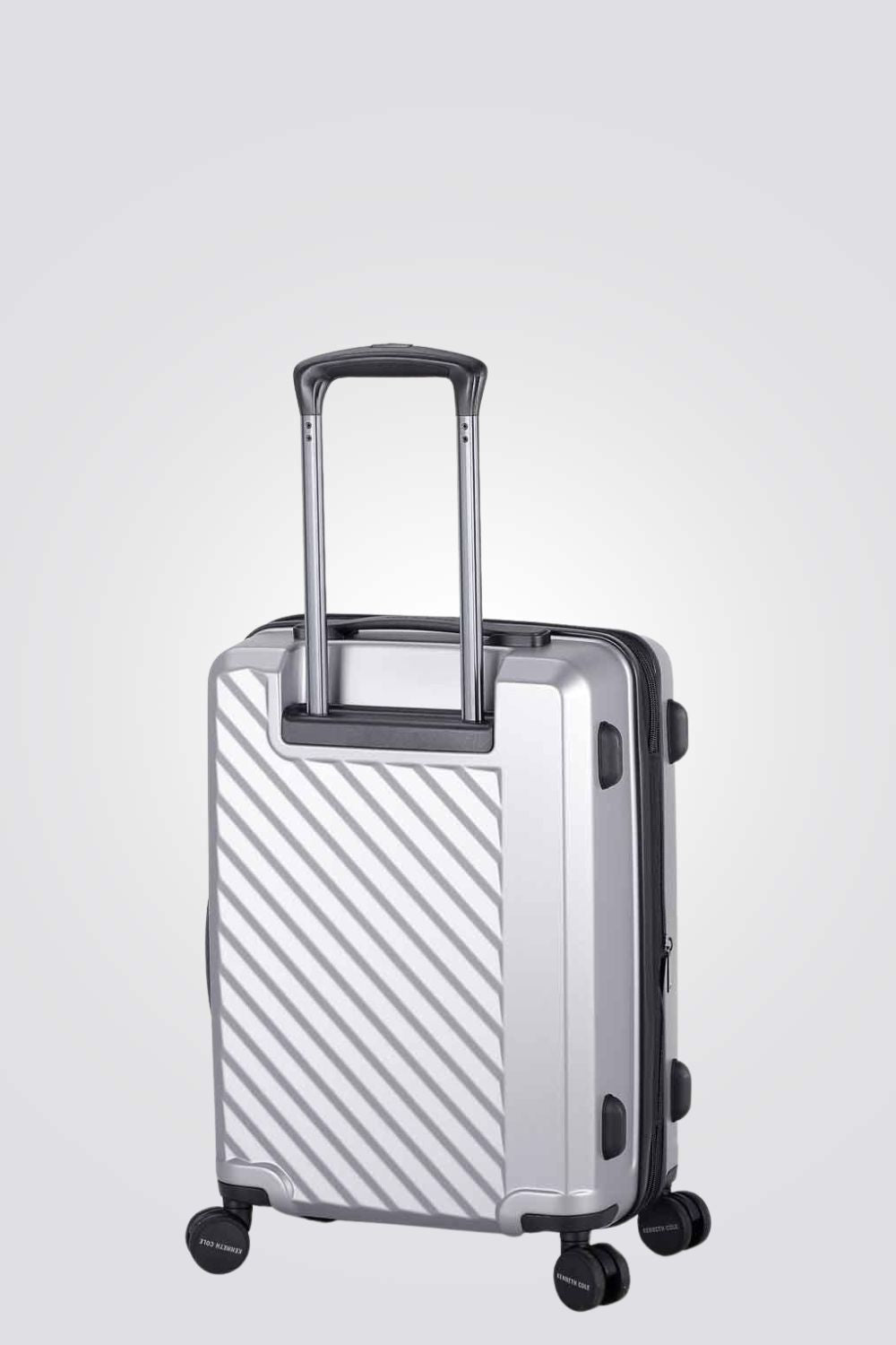 מזוודה טרולי עלייה למטוס MANHATTAN 20" בצבע כסף