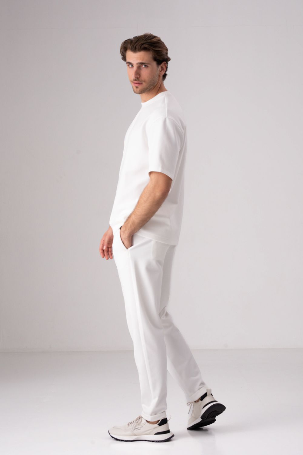 מכנסי ג'וגר טקסטורלי