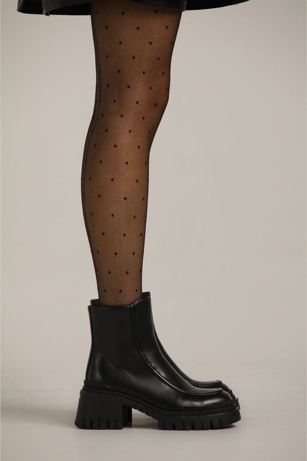 מגפוני עור עם סוליה עבה לנשים | קנת קול