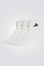 מארז שלישיית זוגות גרביים בצבע לבן | אדידס 
