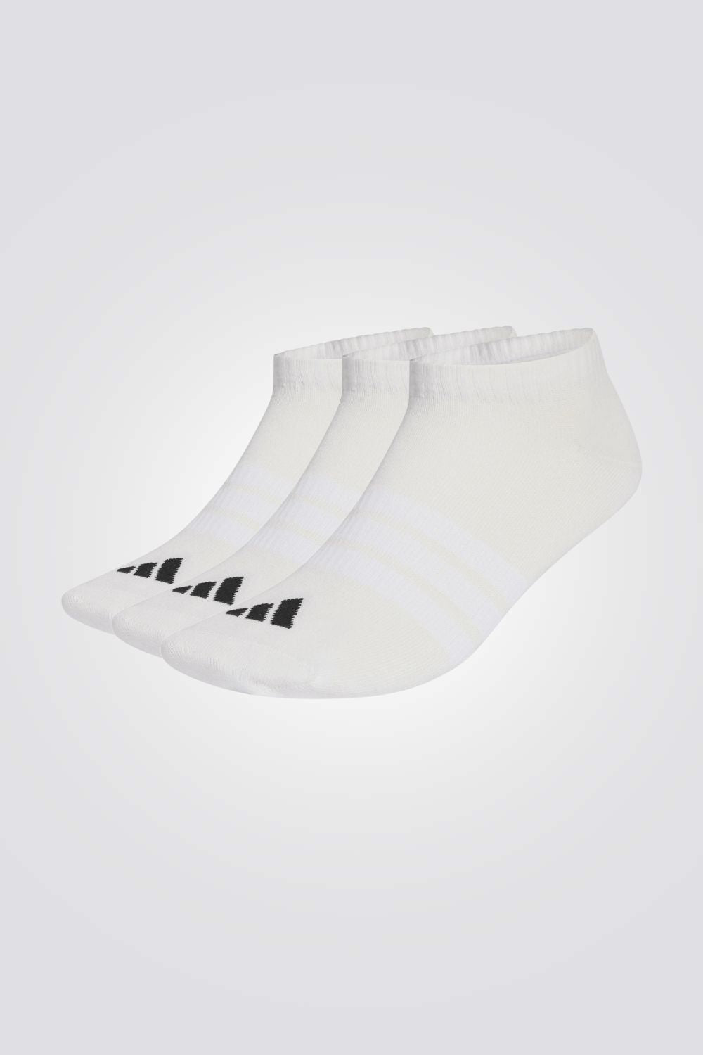 מארז שלישיית זוגות גרביים בצבע לבן | אדידס 