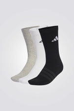 מארז שלישיית זוגות גרביים ממותגות באורך בינוני | אדידס 