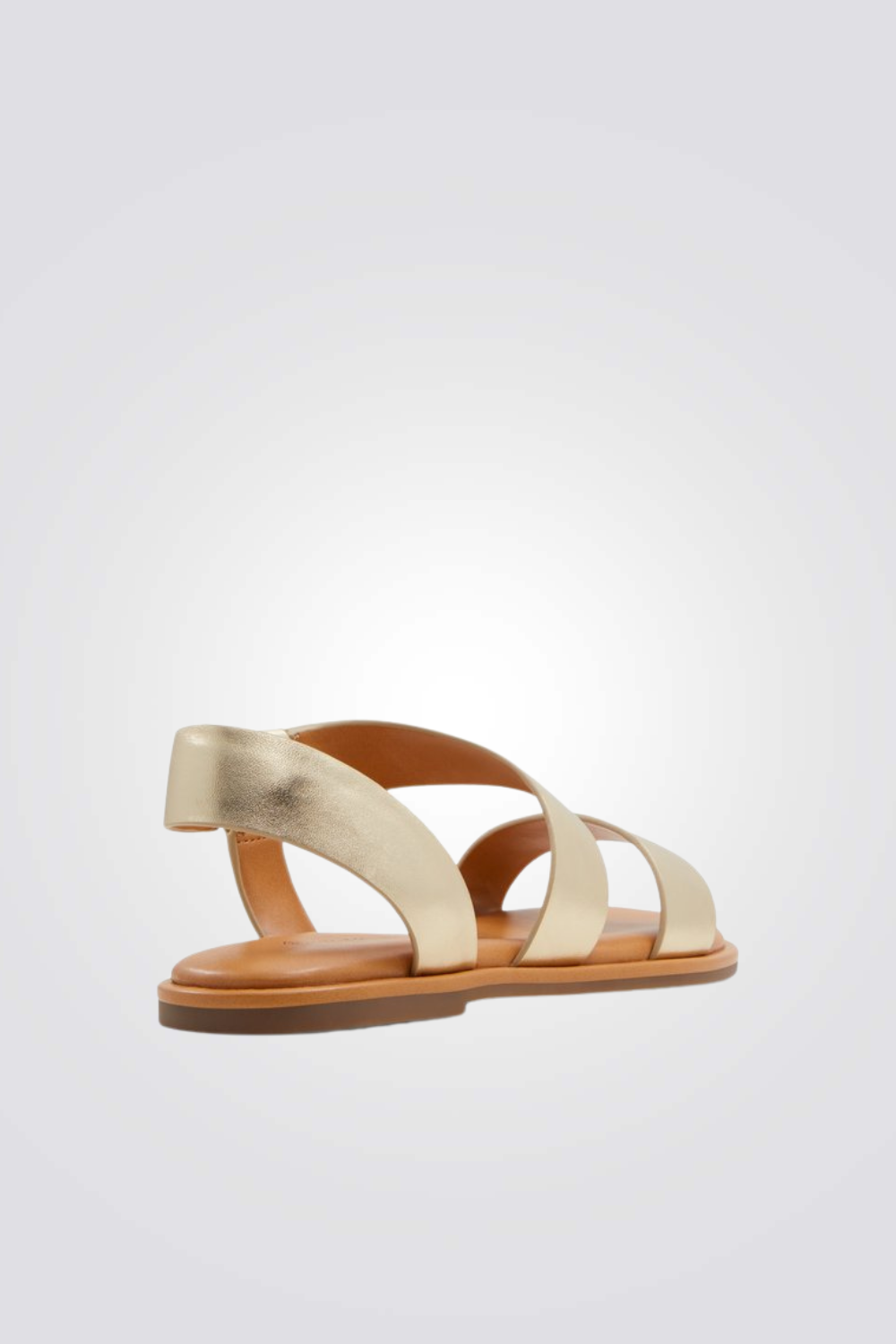 סנדל עקב בצבע זהב