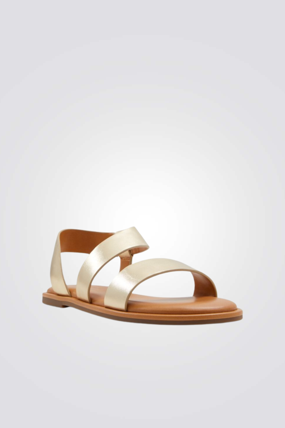 סנדל עקב בצבע זהב