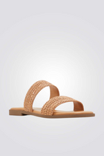 כפכף עם רצועות בצבע חום