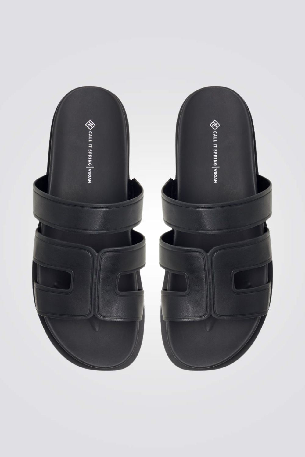 כפכף עם רצועות בצבע שחור