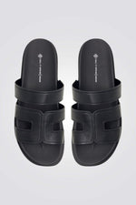 כפכף עם רצועות בצבע שחור