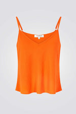 גופיה עם צווארון V בצבע כתום