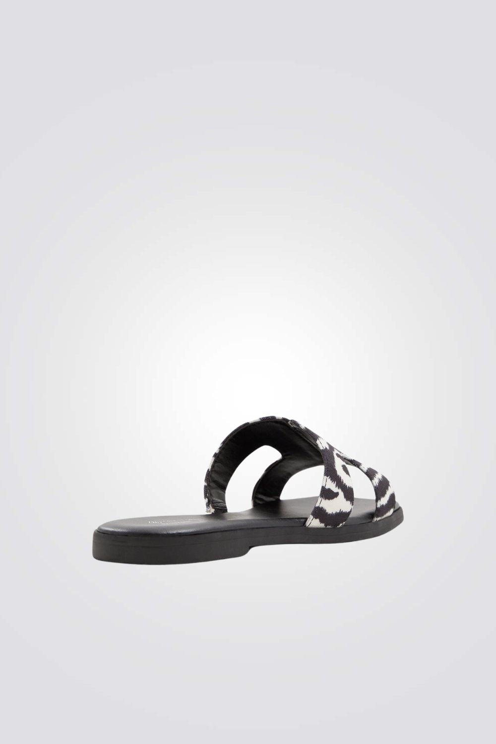 כפכף רצועות בצבע שחור לבן