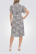 שמלה עם הדפס פרחוני