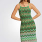 שמלה סרוגה בצבע ירוק - 2