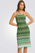 שמלה סרוגה בצבע ירוק