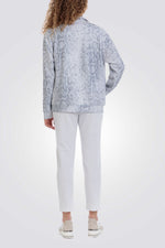 ג'קט עם הדפס מנומר בצבע אפור