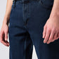 ג'ינס STRAIGHT בצבע כחול כהה - 3
