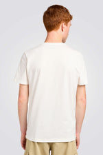 טישירט לוגו בצבע לבן