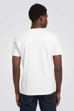 טישירט עם כיס בצבע לבן