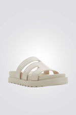 כפכף עם רצועות בצבע לבן