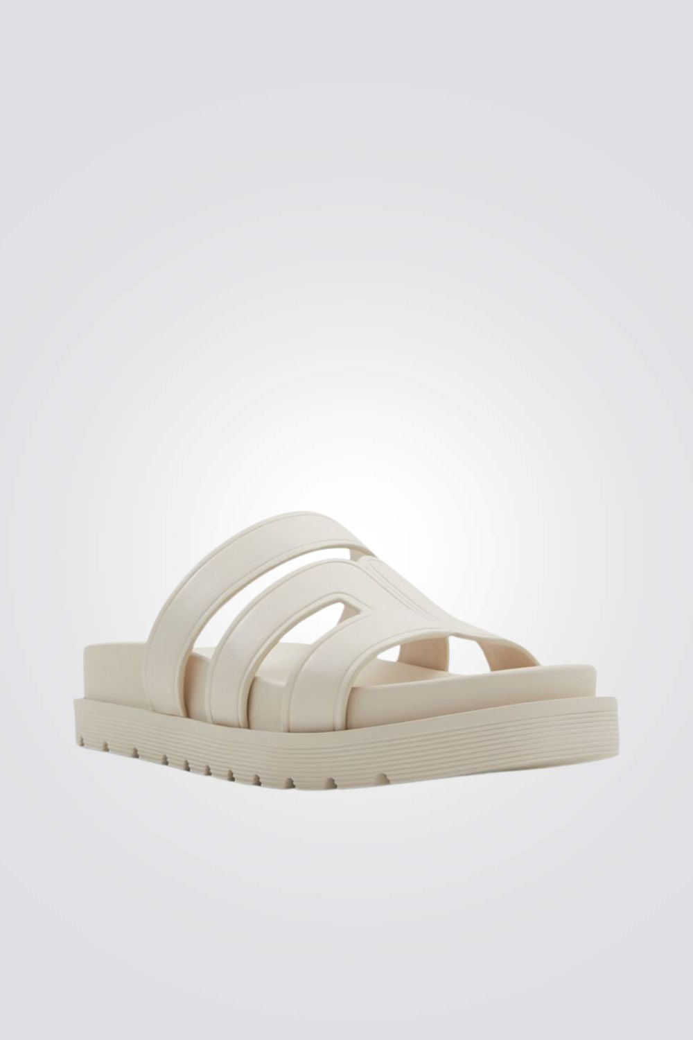 כפכף עם רצועות בצבע לבן