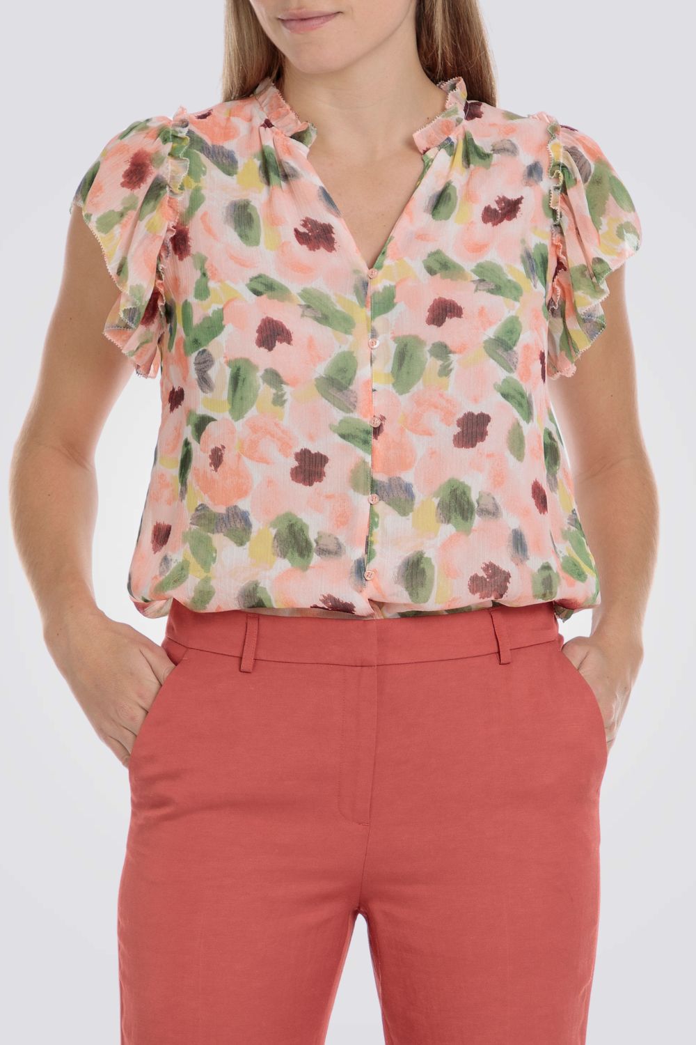 מכופתרת קצרה עם הדפס