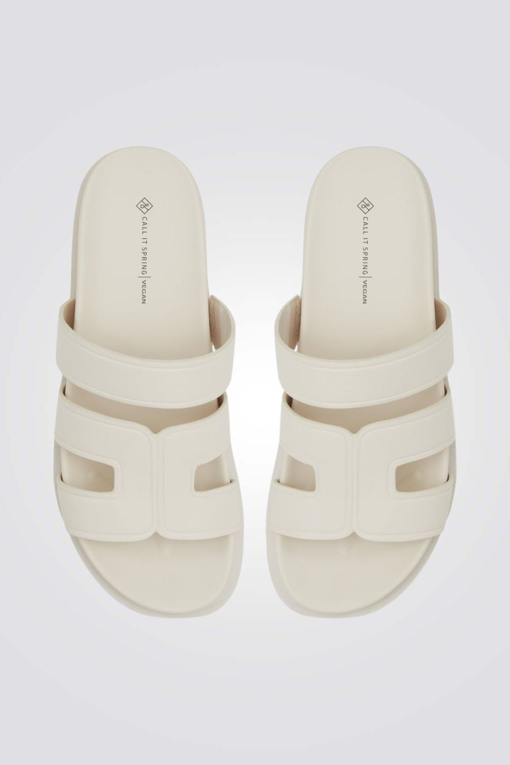 כפכף עם רצועות בצבע לבן