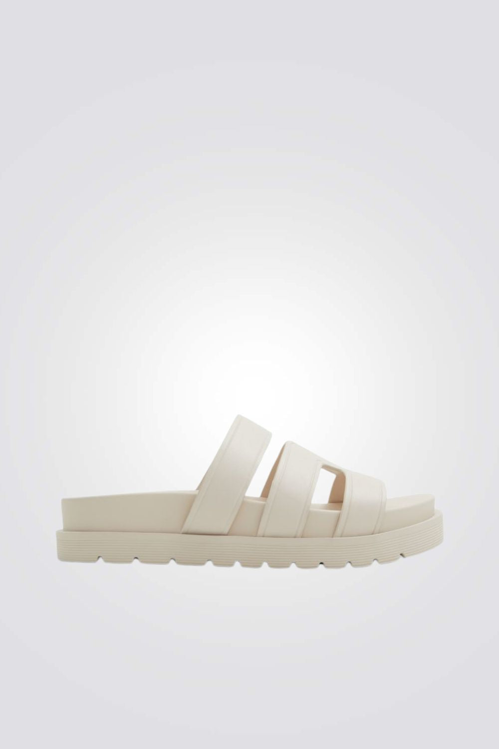 כפכף עם רצועות בצבע לבן