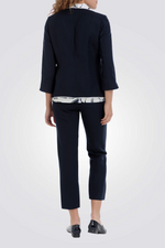 בלייזר פשתן בצבע נייבי