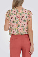 מכופתרת קצרה עם הדפס