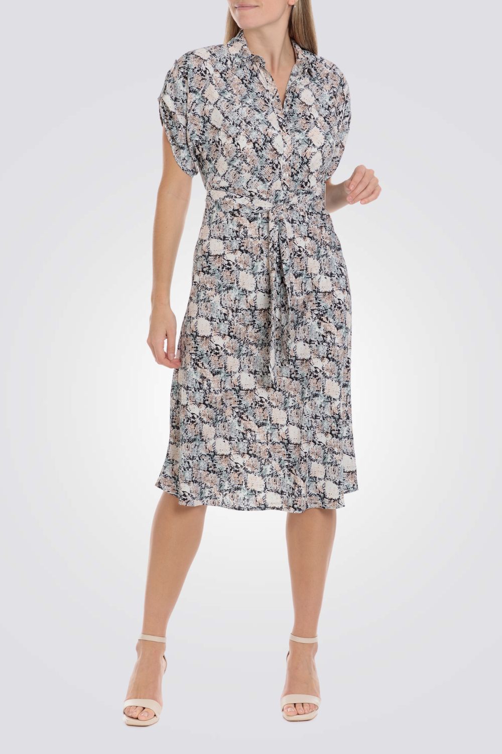 שמלה עם הדפס פרחוני