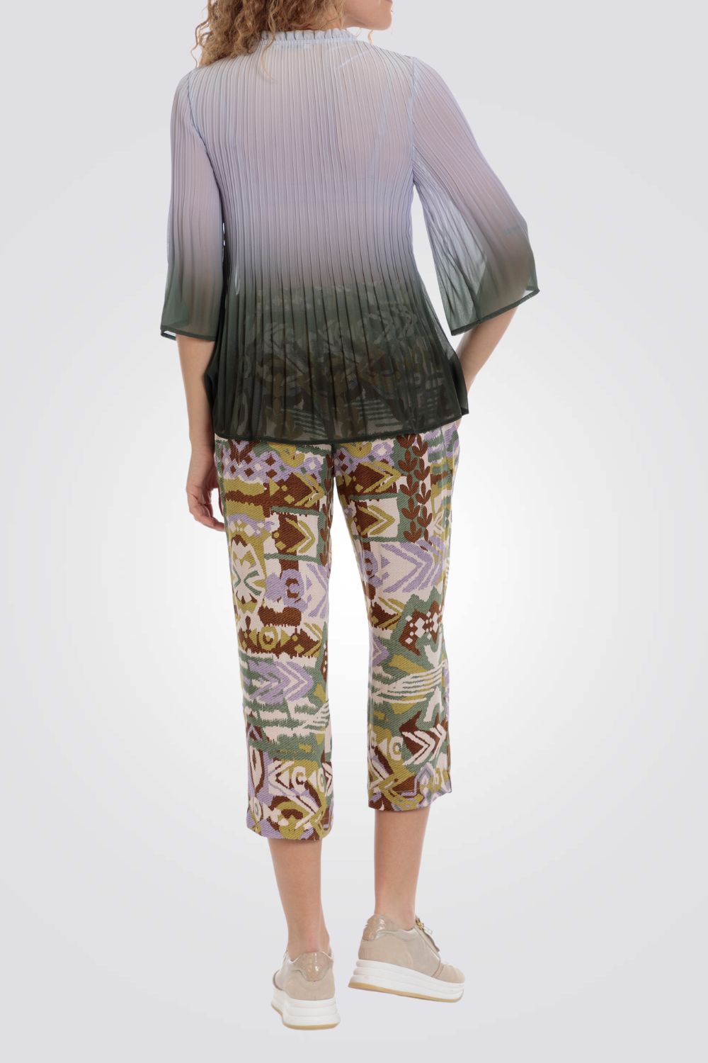 חולצה פליסה עם הדפס 