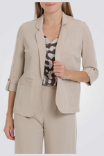 בלייזר פשתן בצבע בז'