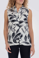 גופיה מכופתרת עם הדפס