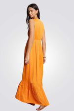 שמלה מקסי עם אבזם