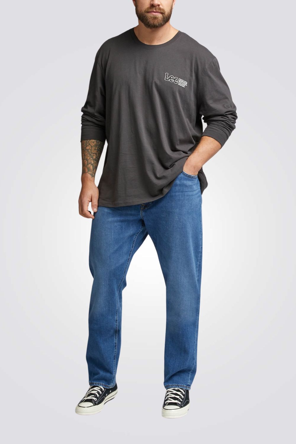 ג'ינס DAREN ZIP FLY כחול כהה