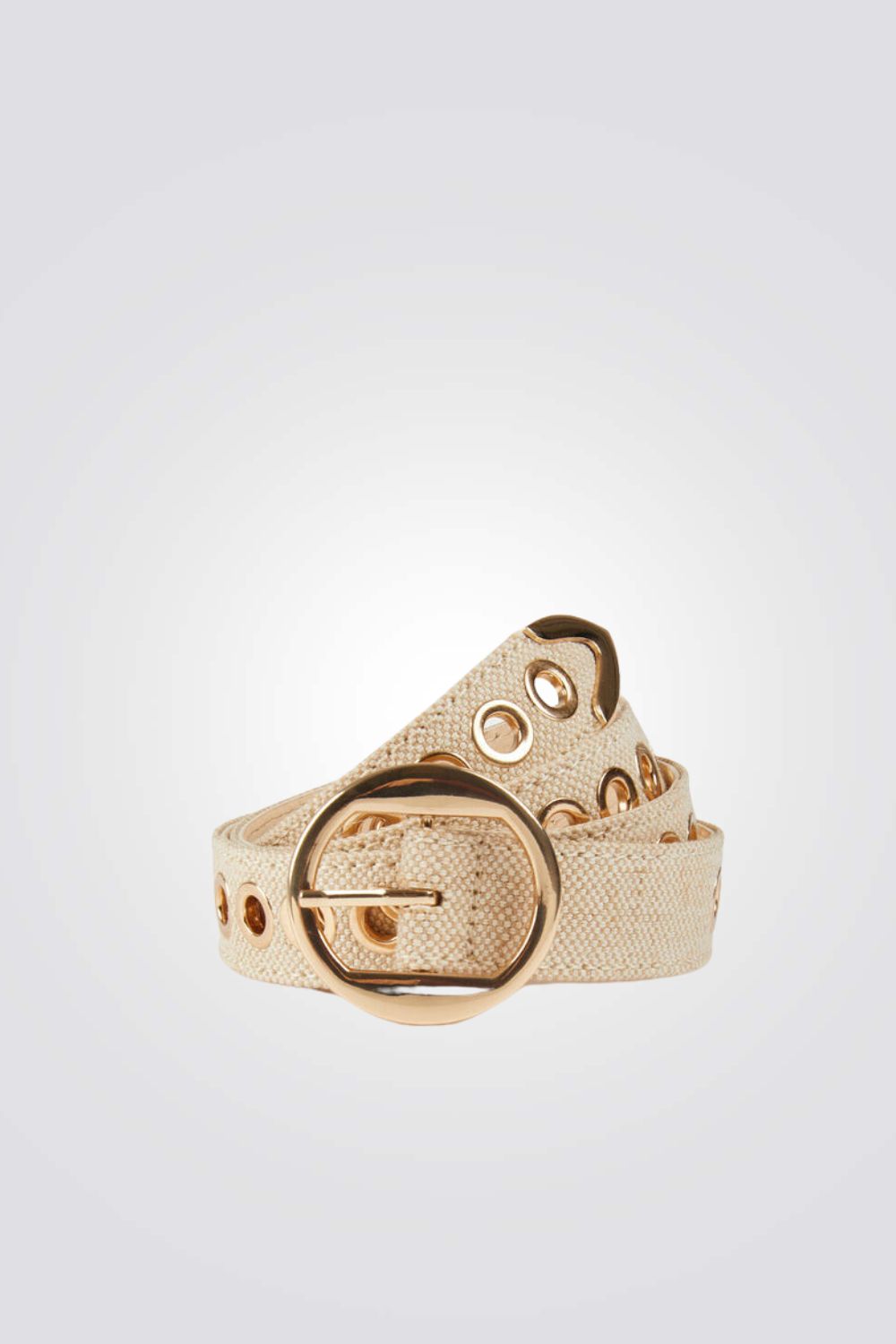 חגורה אבזם זהב