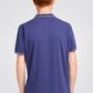 חולצת פולו עם לוגו בצבע כחול - 4
