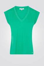 טישירט קצרה בצבע ירוק