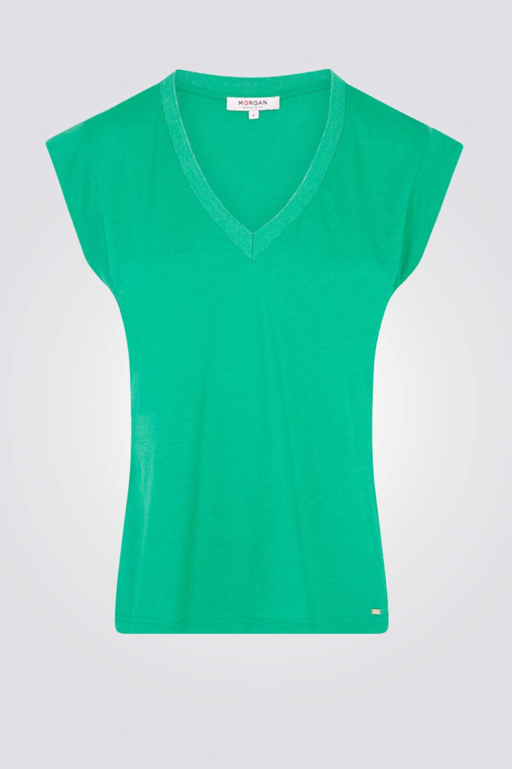 טישירט קצרה בצבע ירוק