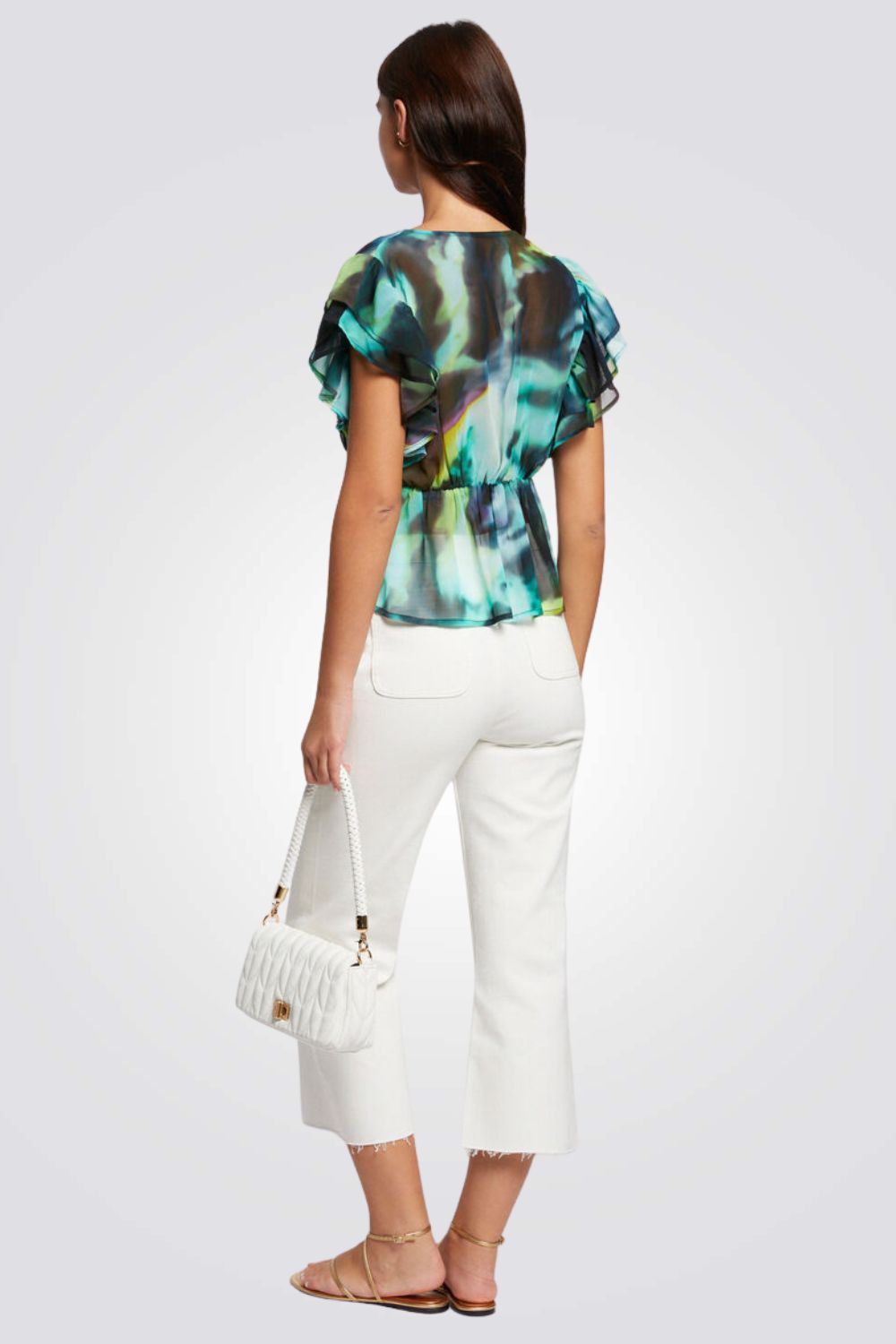 חולצה בד חצי שקוף צבעוני