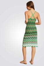 שמלה סרוגה בצבע ירוק