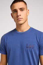 טישירט לוגו בצבע כחול