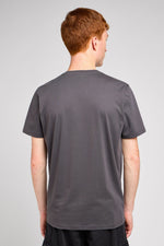 טישירט לוגו בצבע אפור