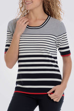 חולצה פסים בצבע נייבי