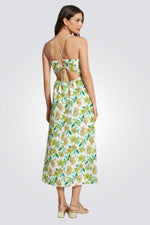 שמלה מקסי עם הדפס פרחוני