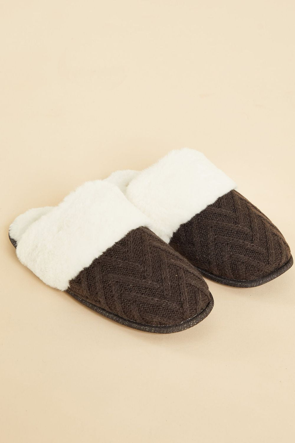 נעל בית MULES בצבע חום