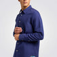 חולצה מכופתרת PATCH בצבע כחול - 3